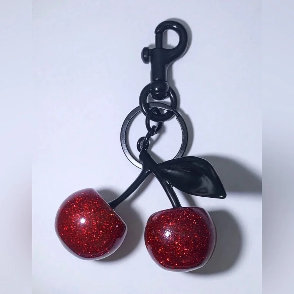 Cherry Keychain with Black and Red luxury Design 717